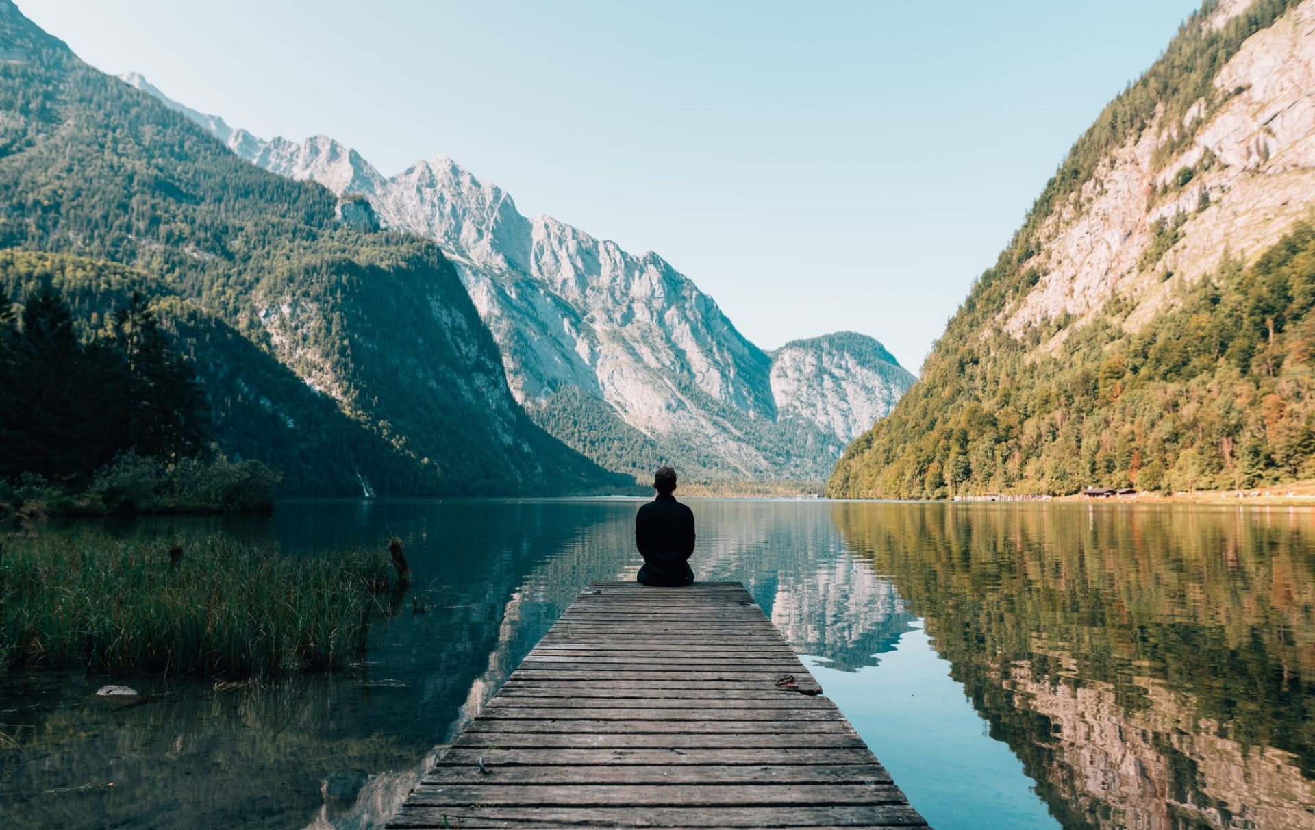 Man on Dock in California